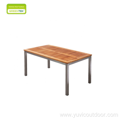 Panel Dining Table Outdoor Patio Garden Furniture